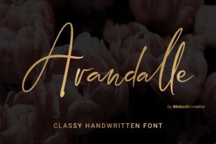 Arandalle Script: Elevating Web Design with Classy Handwritten Typography