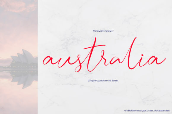 Australia Script: A Handwritten Typeface for Editorial Design