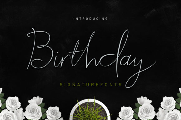 Birthday Script Typeface: A Modern Handwritten Font for Branding