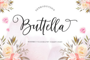Buttella Script: A Modern Calligraphy Typeface for Elegant Branding