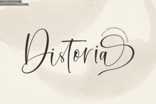 Distoria Script Font: A Chic Typeface for Craft Creators