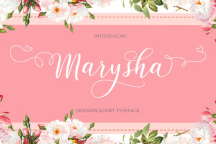 Marysha Script: A Feminine Font for Modern Editorial Design
