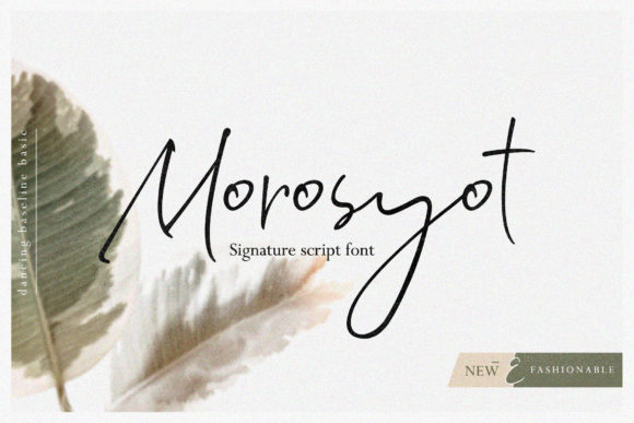 Morosyot Script: A Fresh Typeface for Your Creative Projects