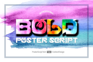 Poster Script: A Bold Typeface for Modern Editorial Design