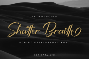 Shutter Braille Script: A Designer’s Take on Energetic Brand Identity