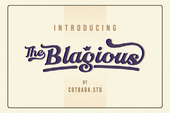 The Blagious Script: A Modern Handwritten Typeface for Digital Branding