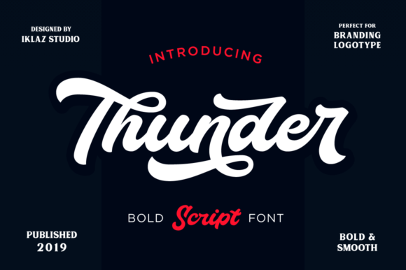 Thunder Script: Elevating Handmade Brand Identity with Bold Typography