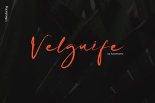 Velgiufe Script: A Handwritten Typeface for Classy Branding